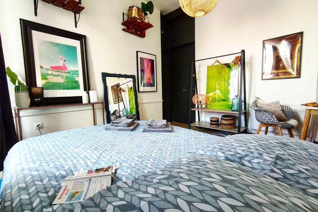 La Galerie - Hypercentre - Atypique - Lit Double Apartment แซงต์-บรีเออ ภายนอก รูปภาพ